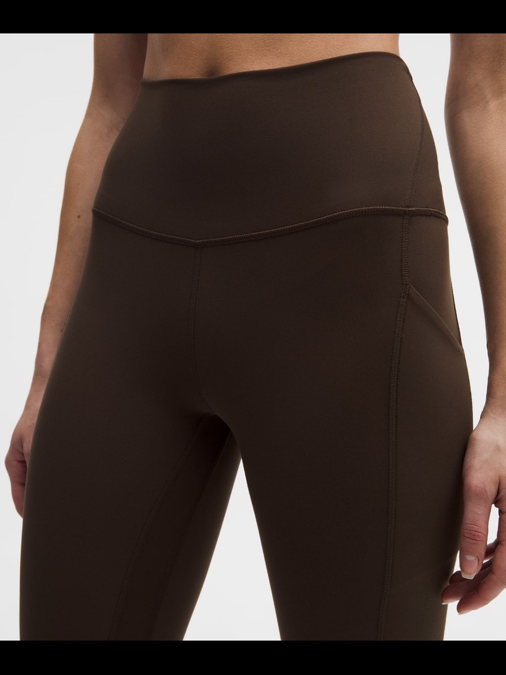 lululemon Align High-Rise Pant 25” Brown w/ Pockets - Picture 3 of 3